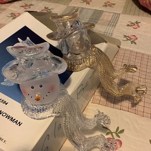 Snowman Bottle Toppers. NWOT